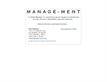 Tablet Screenshot of manage-ment.com